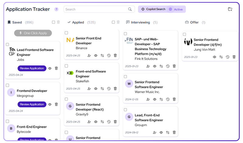 AI Job Applications Tracker