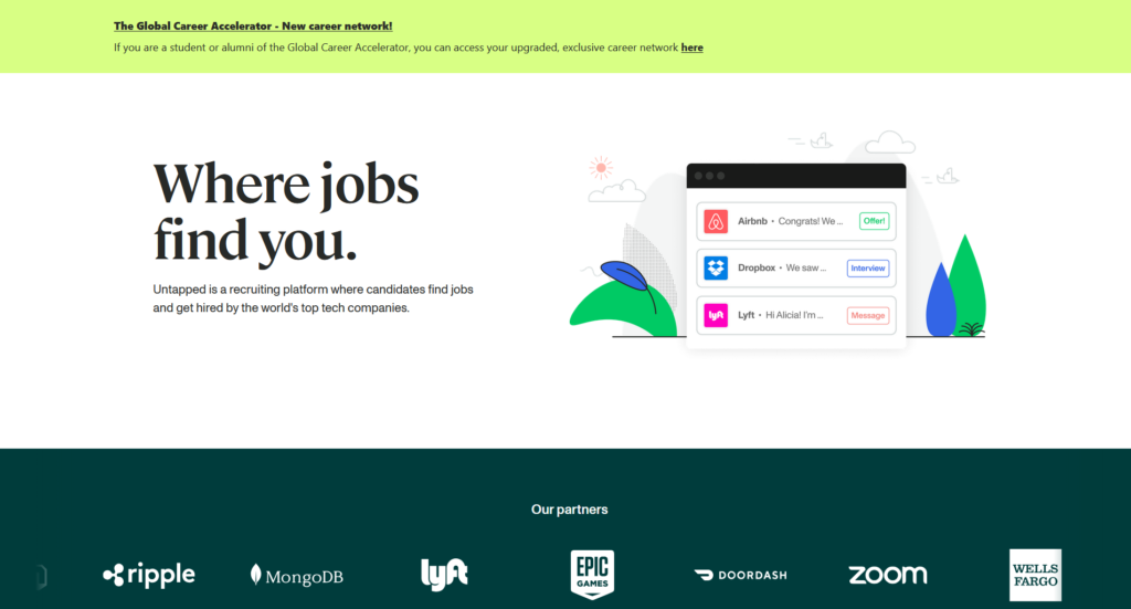 Page d'accueil inexploitée