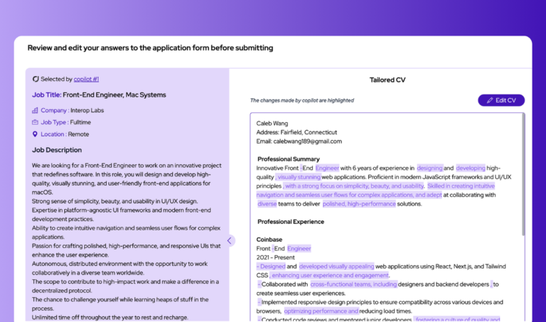 Adattare il curriculum alle descrizioni dei lavori con l'intelligenza artificiale