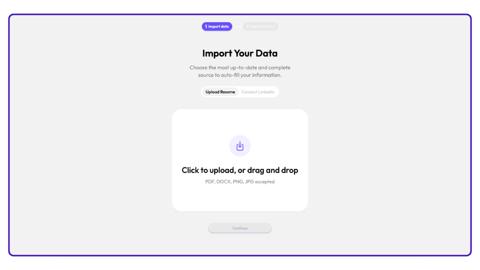 AI Apply - Onboarding Step 1