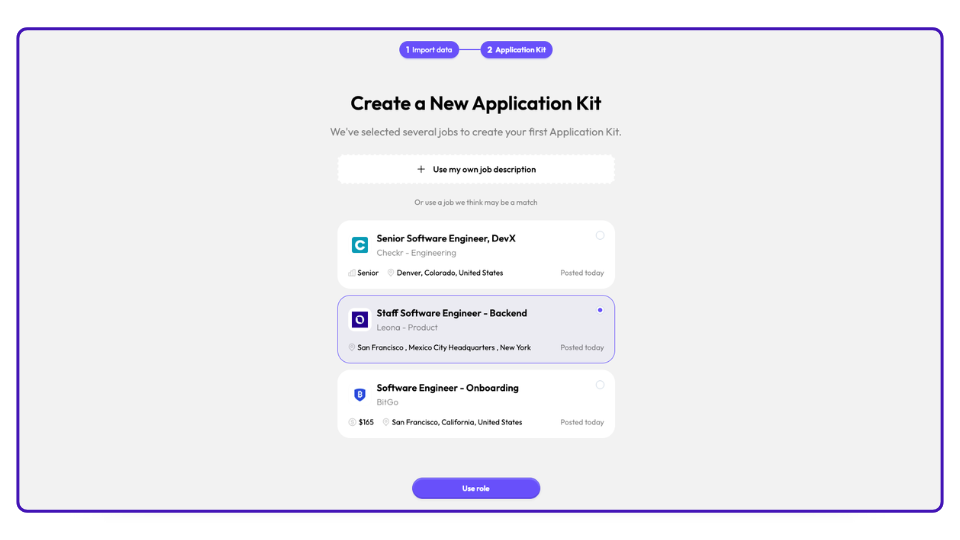 AI Apply - Onboarding Step 2