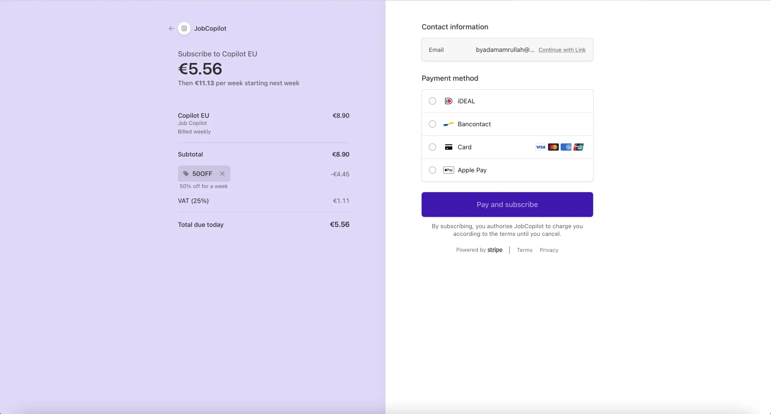 job copilot code promo