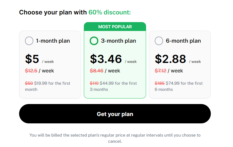 BetterApply's pricing page.